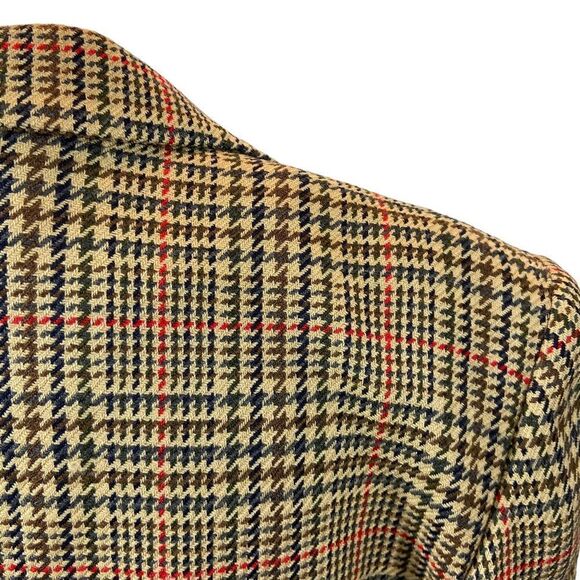 Vintage David Brooks 100% Wool Houndstooth‎ Blazer Size 8 - Picture 4 of 16